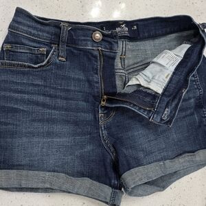 Hollister HighRise Short 3" Rise W26/3 Indigo Denim Shorts